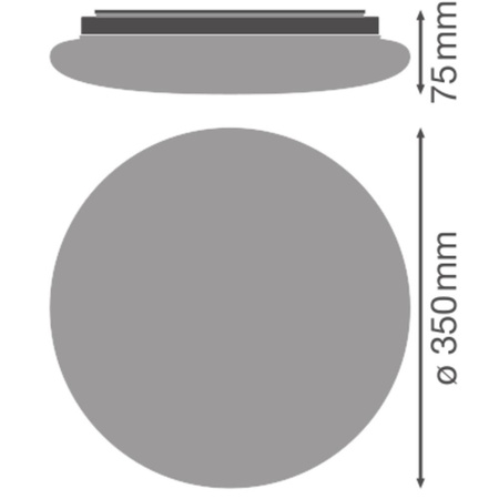 Plafond LED-Deckenleuchte 18W 1440lm 3000K - 4000K - 5000K CCT mit Dämmerungs-Bewegungssensor Anbau Weiß 35cm Oberfläche Ledvance