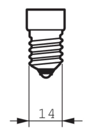 LED-Lampe E14 NR50 4.3W = 60W 320lm 2700K Warm 36° PHILIPS
