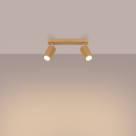 Tuba Spot Reflektor-Deckenleuchte 2x GU10 Gold Carbon Deep Space SL.1561 Sollux