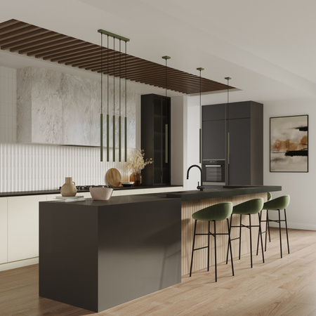 Decke Hängelampe Tuba Spot 5x G9 Olive Pastelo Ocean Green SL.1522 Sollux