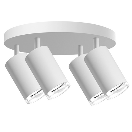 Deckenanbauleuchte 4x GU10 Weiß IP44 TURYN Sanico Goldlux