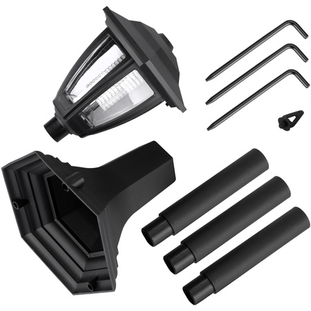 Solarlampe für Außen – Stehleuchte Garten Pfosten 70 cm