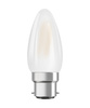LED-Lampe B35 Kerze B22d 4.8W = 40W 470lm 2700K Warm 300° Dimmbar Retrofit Glühfaden CLASSIC Osram
