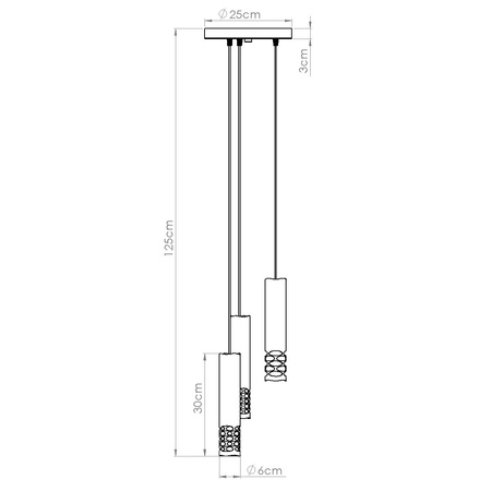 Hängelampe 3x GU10 Weiß LIRO Ocean Green SL.1694 Sollux