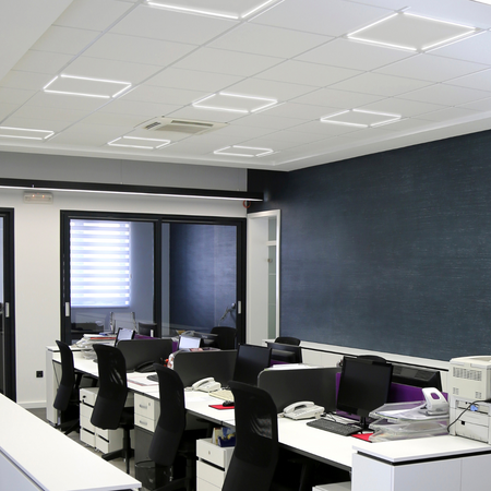 Leuchtrahmen LED Panel UNTERPUTZ 40W 60x60 cm 3300lm NEUTRAL GOLDLUX (Polux)