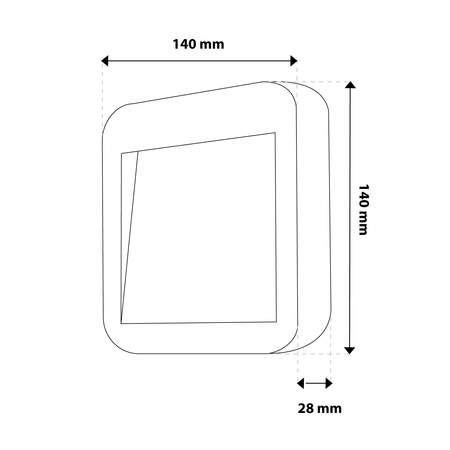Außen Garten Treppe Wandleuchte CCT 3000-6500K LED 4W IP65 VIREO LUMILED