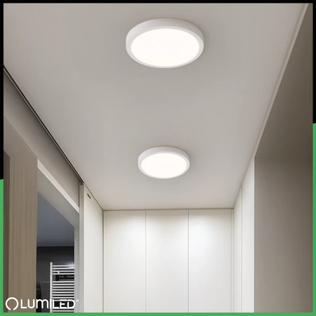 LED-Anbau-Deckenleuchte 12W Rund 4000K GLOW Weiß LUMILED