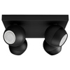LED Spot Buckram Deckenleuchte Schwarz 4x 5W CCT PHILIPS HUE Bluetooth + Dimmschalter