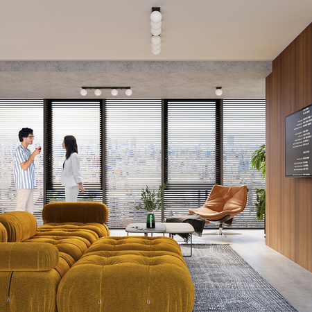 YOLI 4 4xG9 Schwarz Modern SOLLUX Deckenleuchte