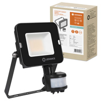 LED Fluter 20W 2000lm 4000K IP65 Schwarz mit Bewegungs- und Dämmerungssensor LEDVANCE COMPACT V