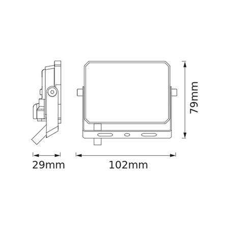 LED-Strahler Halogen-Außenstrahler 10W 4000K 900lm IP65 FLOODLIGHT LUX OSRAM