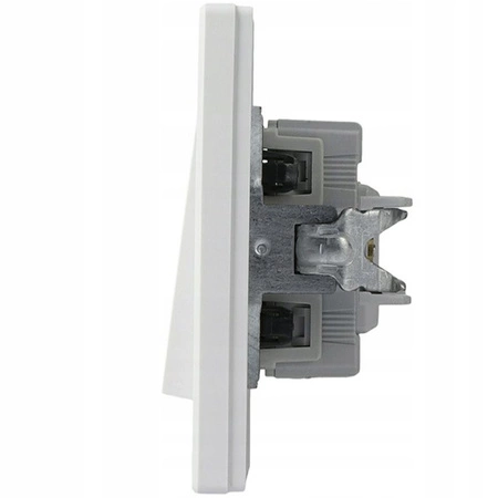 Einpoliger Schalter mit Hintergrundbeleuchtung und Rahmen. SCHNEIDER ASFORA Unterputz