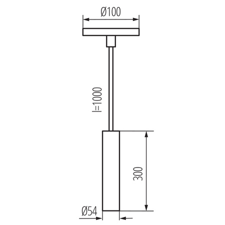LED-Pendelleuchte für Aufbaumontage Überhang GU10 weiß Phlox Kanlux