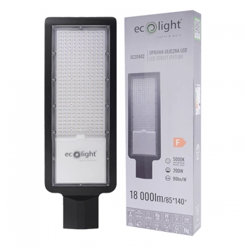 LED-Straßenleuchte 200W 18000lm 5000K kaltweiß IP65 ECONOMY Ecolight