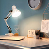 Schreibtischlampe Tisch E27 Verstellbar Stehend Anschraubbar Weiß Kobi
