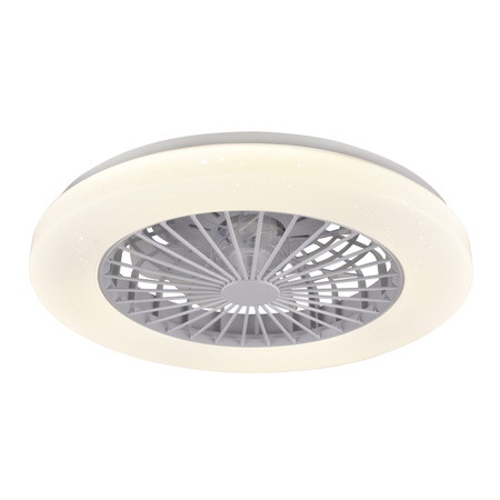 LED Plafond Deckenleuchte mit Lüfter 48W 5300lm CCT 120° Weiß Dimmbar Libyen Sanico Goldlux