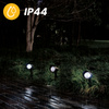 Solar-Gartenlampe LED-Richtungsscheinwerfer mit Dämmerungssensor Schwarz IP44