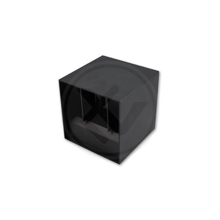 LED-Gartenwandleuchte Außenfassadenleuchte 2 x 3W 4000K nach oben und unten verstellbar Schwarz