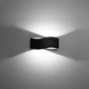 LED TILA G9Wandleuchte Wandleuchte 30cm Schwarz SOLLUX