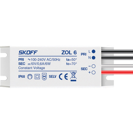 LED HERMETIC Netzgerät 10V 6W 0,6A IP68 für SKOFF Treppenhausleuchten