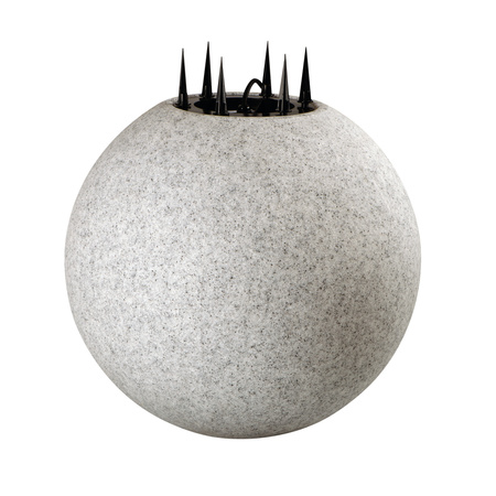 KANLUX Outdoor Geschliffene STONO STONE BALL E27 IP65 20cm Grau