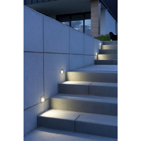 LED-Fassadenlampe für den Außenbereich Einbau-Treppenleuchte 1 W 4000 K IP65 Su-Ma
