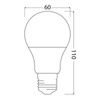 Insektenschutz-LED-Lampe E27 A60 8W 806lm 2700K Warm OSRAM