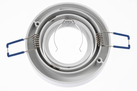 Einbaustrahler GU10, Einbauspot HALOGEN 20mm Runde Tube beweglich Weiß MIDI LUMILED