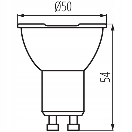 IQ-Glühbirne - LED GU10 4,5W 355lm 6500K Kalt 110° KANLUX