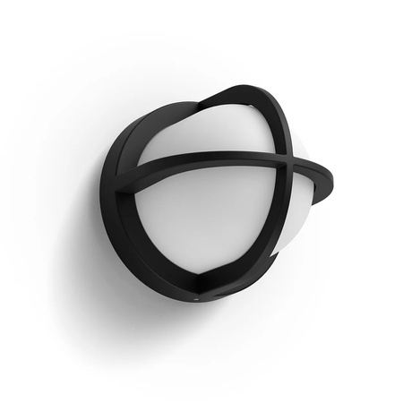 Gartenlampe LED Wandleuchte ASTILBE myGarden E27 IP44 Rund Schwarz und Weiß PHILIPS