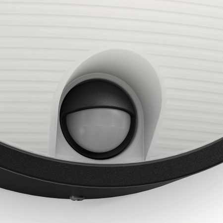 Gartenlampe LED Wandleuchte YARROW IR myGarden 6W 2700K IP44 Rund mit Bewegungssensor Schwarz PHILIPS