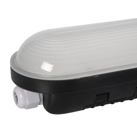 LED 38W 6080lm 4000K Neutral 110° IP65 IK08 Rechteckige Anbauleuchte Schwarz MAH Kanlux