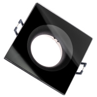 AQUA HALOGEN Leuchte fest quadratisch schwarz GU10 IP44