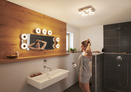 LED-Badleuchte ORBIS Wave 8W 700lm warm-kalt 20cm SMART+ WiFi LEDVANCE