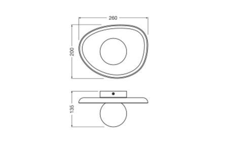 Dekorative Wandleuchte Wandanbau G9 grau Dekor Ledvance