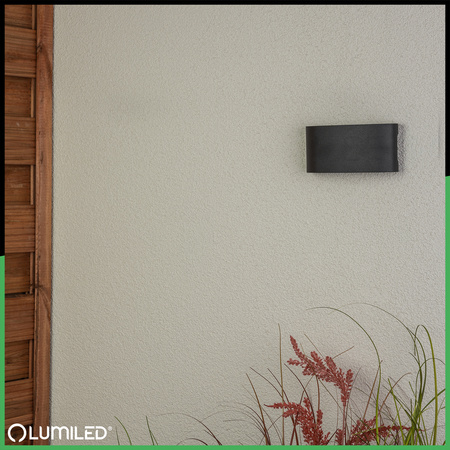 Wandleuchte Außen, Garten-Wandleuchte IP54 6W nach oben und unten KELSA LUMILED
