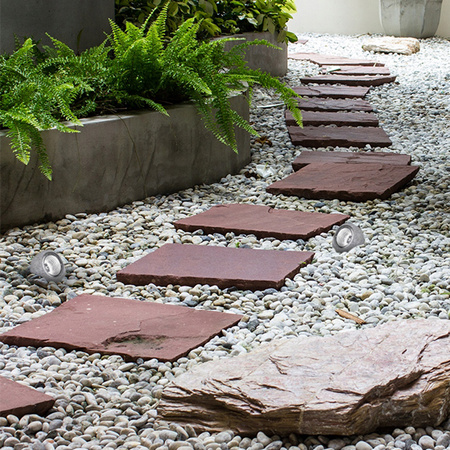 Solar LED Garten Stein 6500K Außen Dämmerungssensor