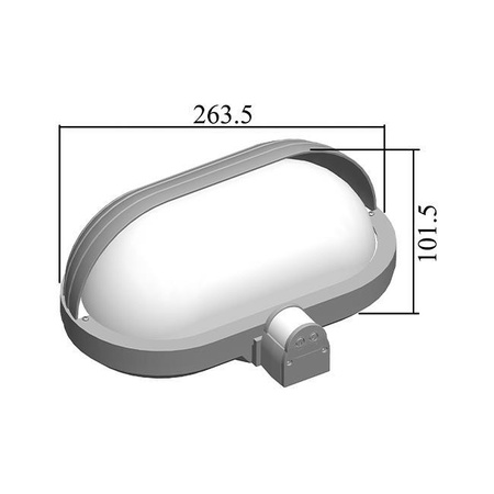 FRODA Gartenwandleuchte E27 IP44 mit PIR-Sensor Weiß