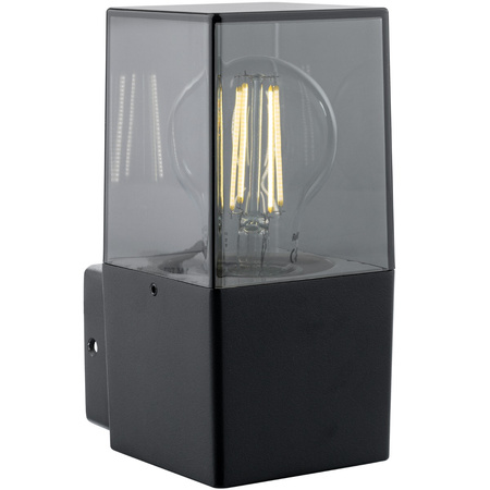 Gartenlampe LED Wandleuchte DENVER E27 IP44 16,5cm quadratisch