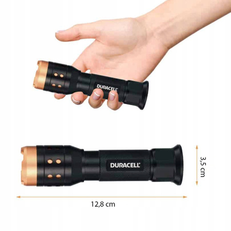 Aluminium-LED-Taschenlampe taktische Handbatterie 3 x AAA 350lm 3 Modi DURACELL