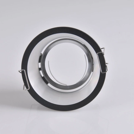 KOLDING Runde bewegliche Einbauleuchte Schwarz und Silber MR16 GOLDLUX (Polux)