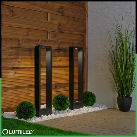 Gartenleuchte 10W, Außenstehleuchte Pollerleuchte 60cm ERICA LUMILED