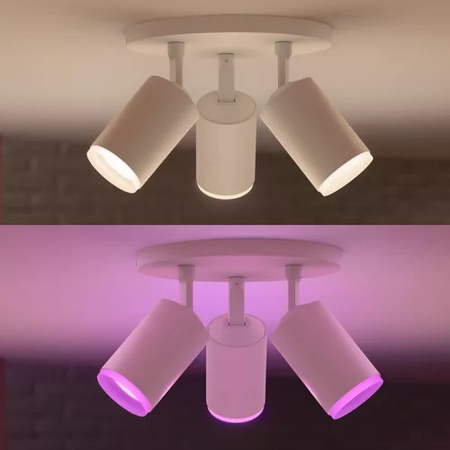 Philips HUE Weiß und Farbe Ambiance Fugato Lampe 3x4.2W Bluetooth Zigbee