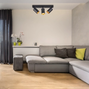 Lampenstreifen Decken- und Wand-LED-Leuchte 3 xGU10 MARIBEL Schwarz GOLDLUX (Polux)