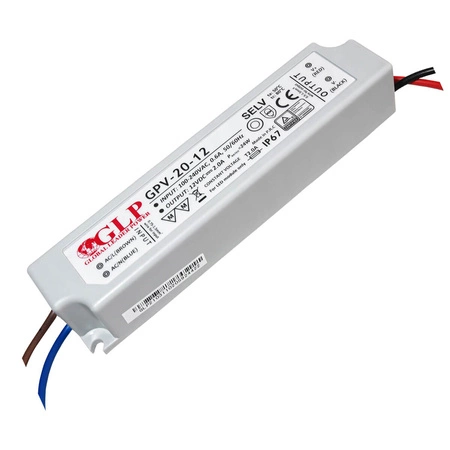 Hermetisches Spannungs-LED-Netzteil GPV 20-12 IP67 2A 24W 12V GLP