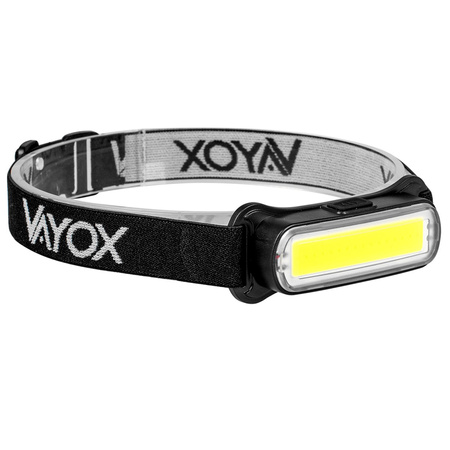 Wiederaufladbare Stirnlampe 300lm COB LED 4 Modi VAYOX