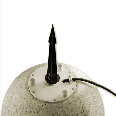 Außengartenlampe 230V E27 BULL 30cm Stein