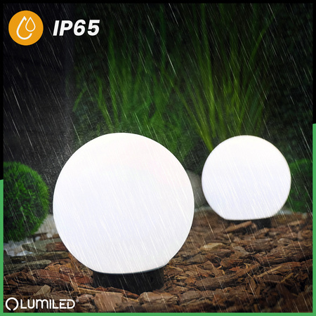Gartenleuchte E27, Kugelleuchte 20cm IP65 LUMIKULA2 LUMILED
