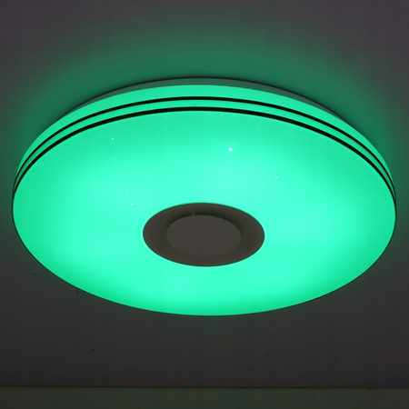 PLAFON LED 50cm runde Deckenleuchte RGBW 3000K-6500K + Fernbedienung BLUETOOTH-Lautsprecher