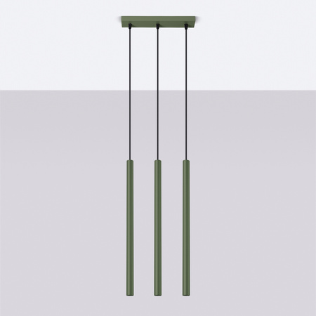 Hängelampe Tuba Spot 3x G9 Olive Pastelo Ocean Green SL.1520 Sollux